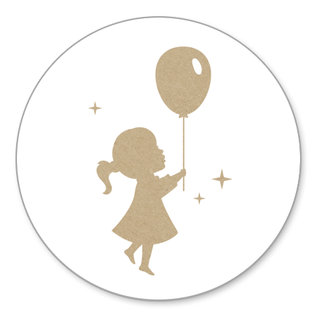 Meisje Ballon - kraft